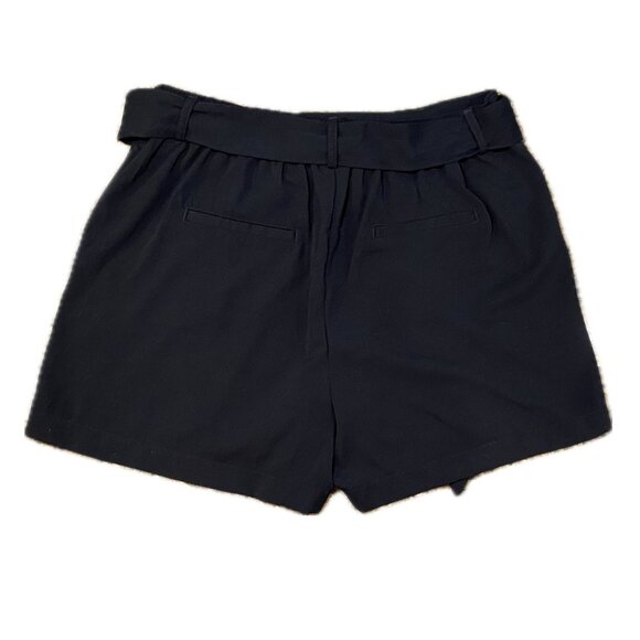 A New Day Dressy Black Short with Tie Belt - Size L - Picture 2 of 4